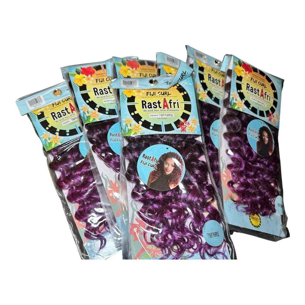 RastAfri Purple Synthetic Hair Extensions